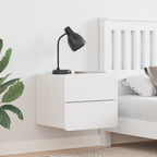 Bedside Table 2 pcs White 39 x 34 x 33 cm Solid pinewood