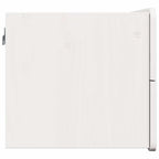 Bedside Table 2 pcs White 39 x 34 x 33 cm Solid pinewood