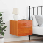 Bedside Table Wax Brown 39 x 34 x 33 cm Solid pinewood