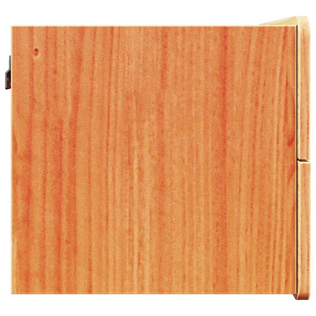 Bedside Table Wax Brown 39 x 34 x 33 cm Solid pinewood