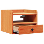 Bedside Table Wax Brown 38 x 36 x 29.5 cm Solid pine wood