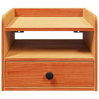 Bedside Table Wax Brown 38 x 36 x 29.5 cm Solid pine wood