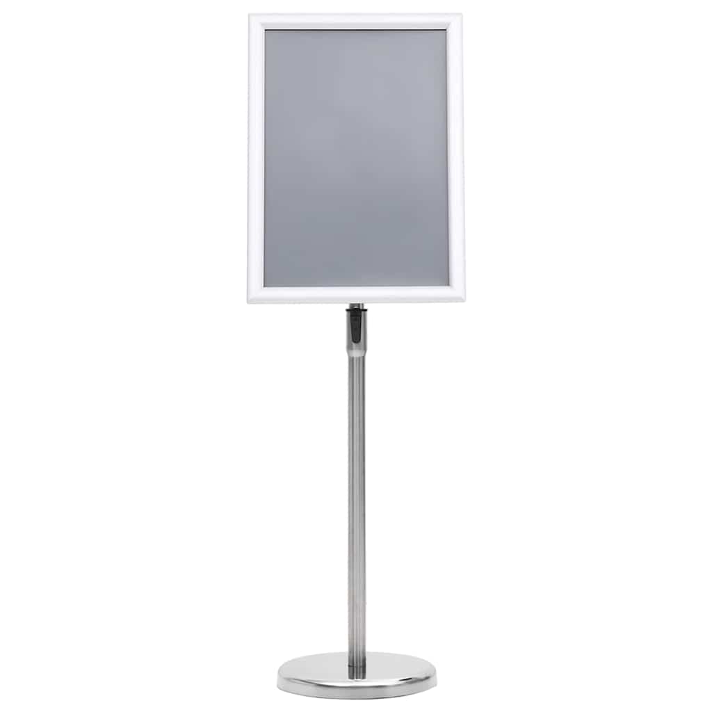 Poster Stands 2 pcs Silver 45 x 32.7 x 108 cm Aluminium