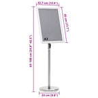Poster Stands 2 pcs Silver 45 x 32.7 x 108 cm Aluminium