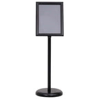 Poster Stands 2 pcs Black 32.7 x 24 x 108 cm Aluminium