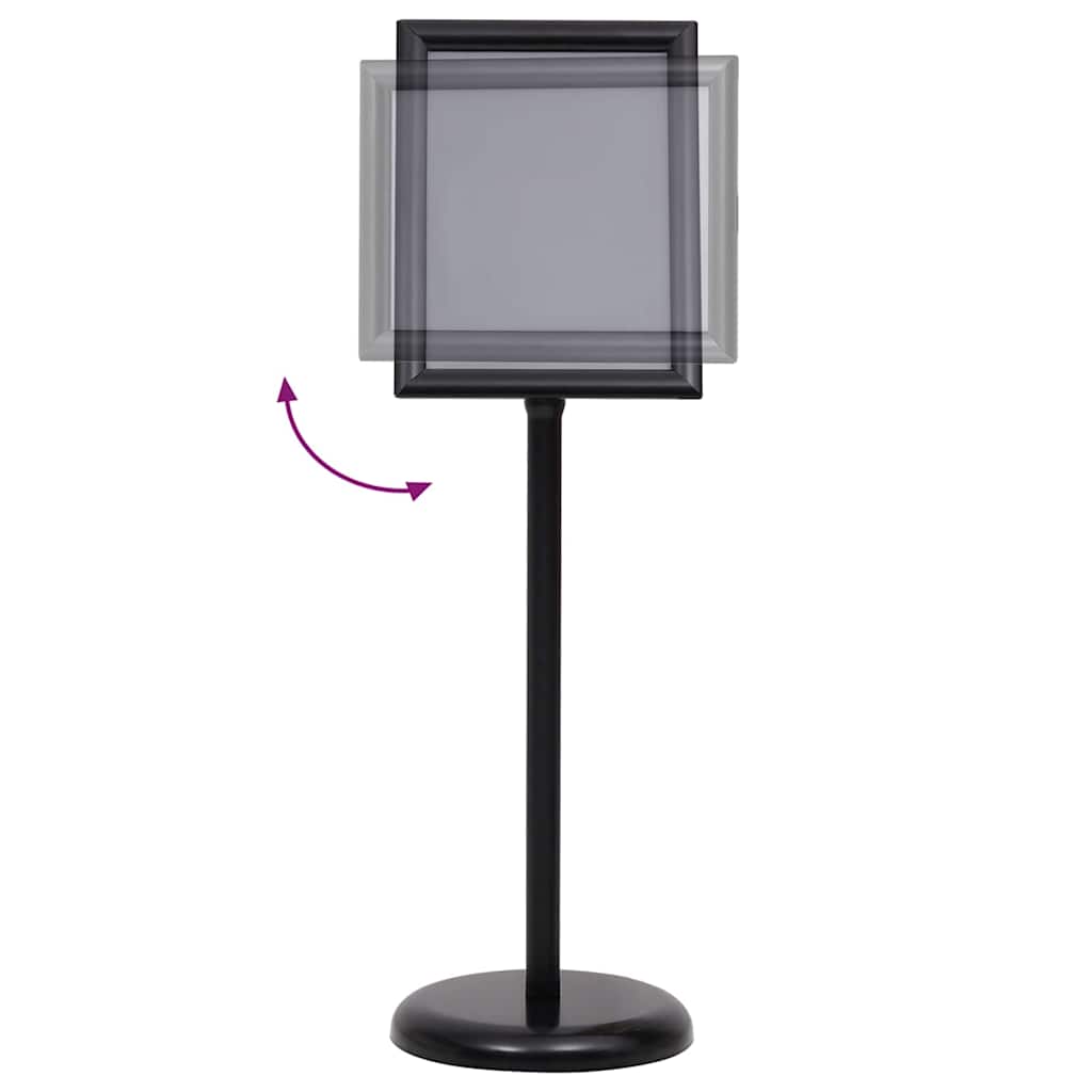 Poster Stands 2 pcs Black 32.7 x 24 x 108 cm Aluminium