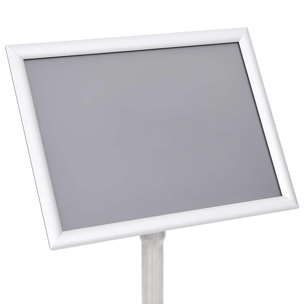 Poster Stands 2 pcs Silver 32.7 x 24 x 108 cm Aluminium