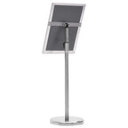 Poster Stands 2 pcs Silver 32.7 x 24 x 108 cm Aluminium