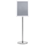 Poster Stands 2 pcs Silver 32.7 x 24 x 108 cm Aluminium