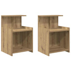 Bedside Cabinet 2 pcs Artisan Oak 40 x 35 x 60 cm