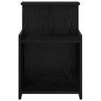 Bedside Cabinet Black Oak 40 x 35 x 60 cm Engineered Wood