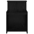 Bedside Cabinet Black Oak 40 x 35 x 60 cm Engineered Wood