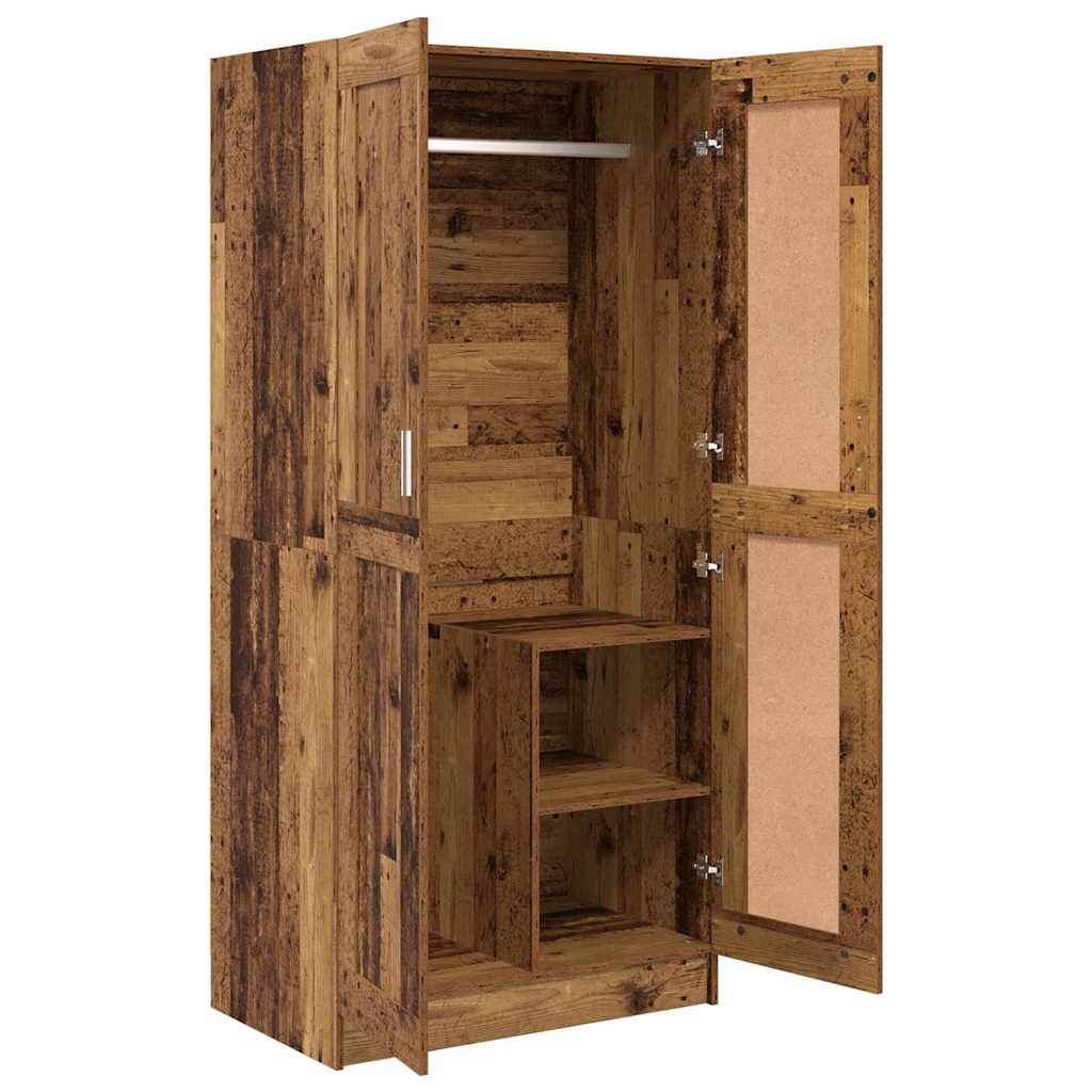 Wardrobe Old Wood 82.5 x 51.5 x 180 cm Engineered Wood