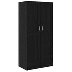 Wardrobe Black Oak 82.5 x 51.5 x 180 cm Engineered Wood