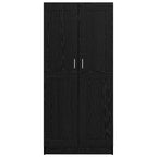 Wardrobe Black Oak 82.5 x 51.5 x 180 cm Engineered Wood