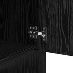 Sideboard Black Oak 97 x 29 x 75 cm Engineered Wood