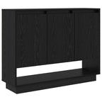 Sideboard Black Oak 97 x 29 x 75 cm Engineered Wood