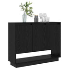 Sideboard Black Oak 97 x 29 x 75 cm Engineered Wood
