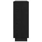 Sideboard Black Oak 97 x 29 x 75 cm Engineered Wood