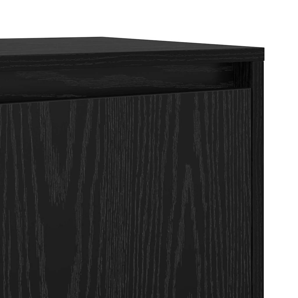 Sideboard Black Oak 70 x 41 x 75 cm Engineered Wood