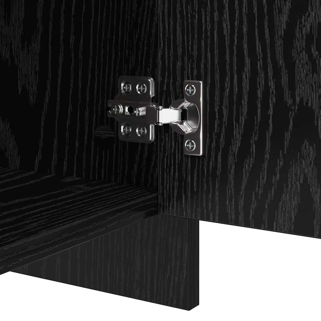 Sideboard Black Oak 70 x 41 x 75 cm Engineered Wood