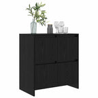 Sideboard Black Oak 70 x 41 x 75 cm Engineered Wood