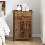 Bedside Cabinet Old Wood 40 x 42 x 60 cm Engineered Wood