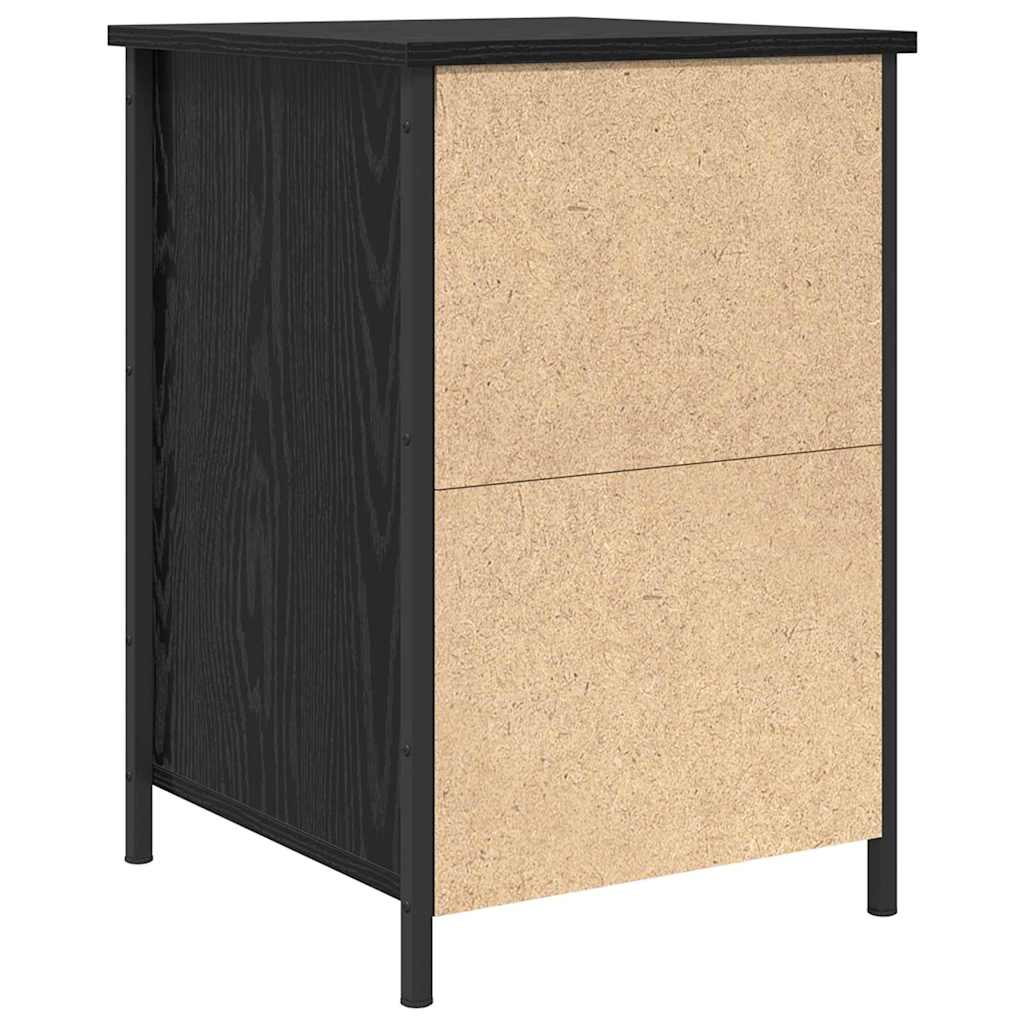 Bedside Cabinet Black Oak 40 x 42 x 60 cm Engineered Wood