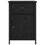 Bedside Cabinet Black Oak 40 x 42 x 60 cm Engineered Wood