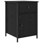 Bedside Cabinet 2 pcs Black Oak 40 x 42 x 60 cm Engineered Wood