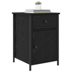 Bedside Cabinet 2 pcs Black Oak 40 x 42 x 60 cm Engineered Wood