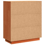 Sideboard Wax Brown 70 x 34 x 80 cm Solid Pine Wood