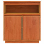 Sideboard Wax Brown 70 x 34 x 80 cm Solid Pine Wood