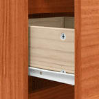 Sideboard Brown Oak 111 x 34 x 75 cm Solid Pine Wood