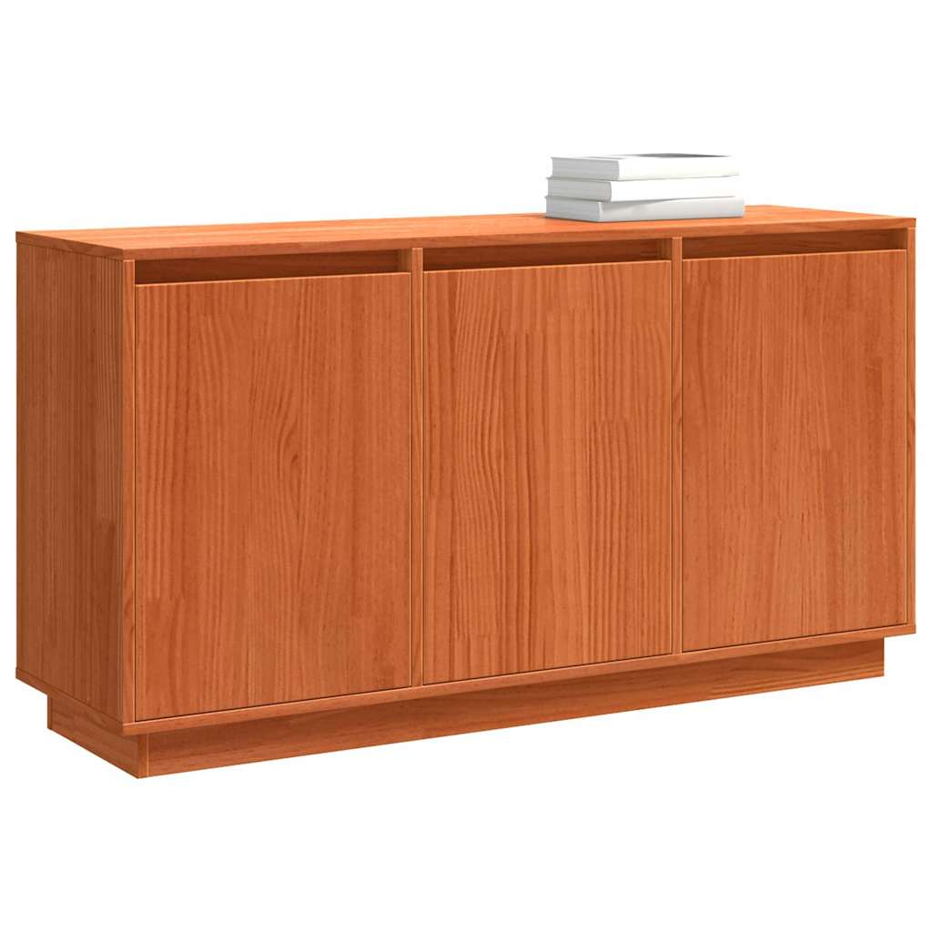 Sideboard Brown Oak 111 x 34 x 60 cm Solid Pine Wood
