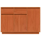 Sideboard Wax Brown 110 x 34 x 75 cm Solid Pine Wood