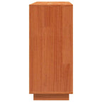Sideboard Wax Brown 110 x 34 x 75 cm Solid Pine Wood