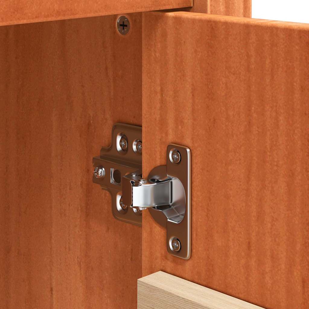 Sideboard Wax Brown 70 x 35 x 80 cm Solid Pine Wood