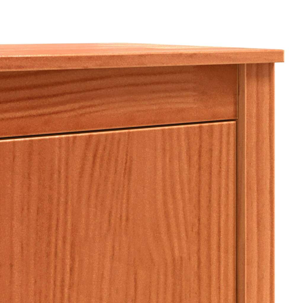 Sideboard Wax Brown 70 x 35 x 80 cm Solid Pine Wood