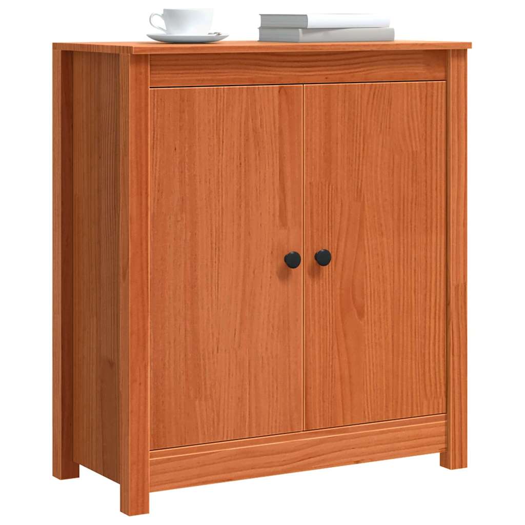Sideboard Wax Brown 70 x 35 x 80 cm Solid Pine Wood
