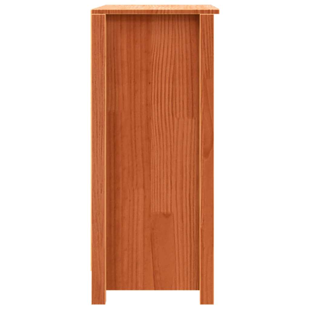 Sideboard Wax Brown 70 x 35 x 80 cm Solid Pine Wood