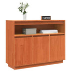 Sideboard Wax Brown 104.5 x 34 x 80 cm Solid Pine Wood