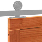 Barn Door Wax Brown 100 x 2.5 x 208 cm Solid Pine Wood