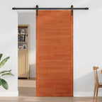 Barn Door Wax Brown 100 x 2.5 x 208 cm Solid Pine Wood