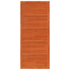 Barn Door Wax Brown 80 x 2.5 x 208 cm Solid Pine Wood