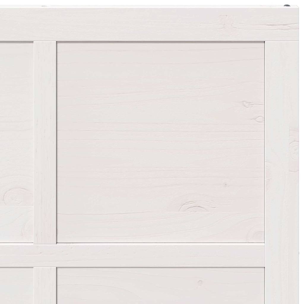 Barn Door White 100 x 2.5 x 208 cm Solid Pine Wood