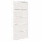 Barn Door White 100 x 2.5 x 208 cm Solid Pine Wood