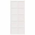 Barn Door White 80 x 2.5 x 208 cm Solid Pine Wood