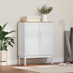 Sideboard White 70 x 30 x 70.5 cm Solid Pine Wood