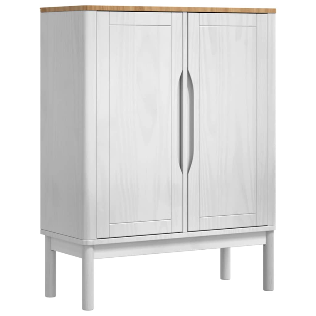 Sideboard White 70 x 30 x 70.5 cm Solid Pine Wood
